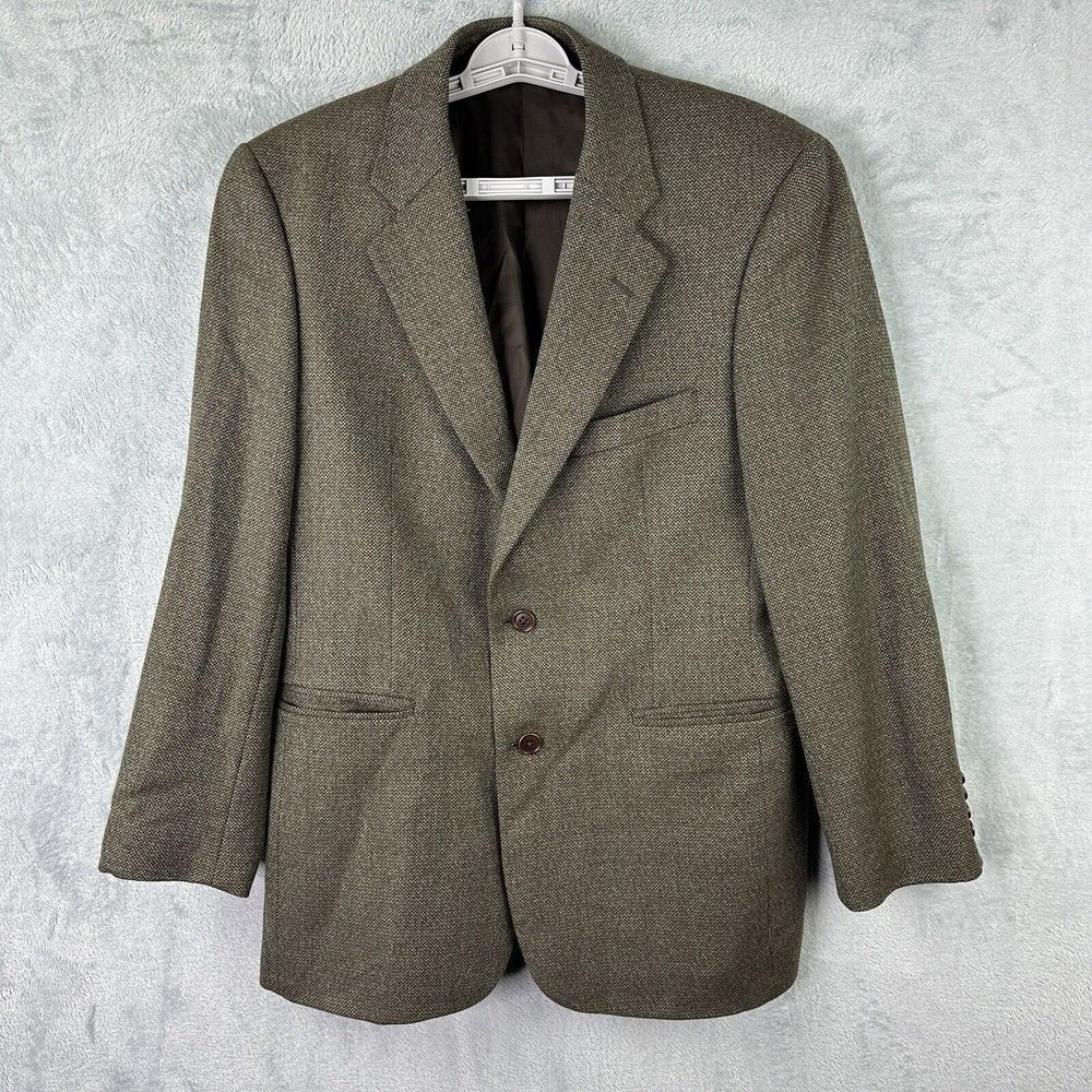 Brooks Brothers Mens Sport Coat 40 Reg Brown Soft Tweed Wool Jacket*